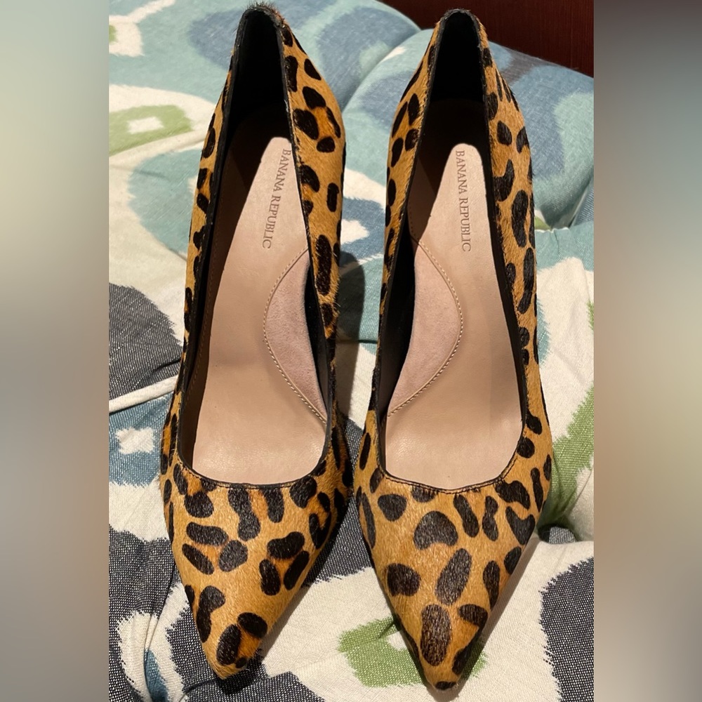 Banana republic cheetah heels.